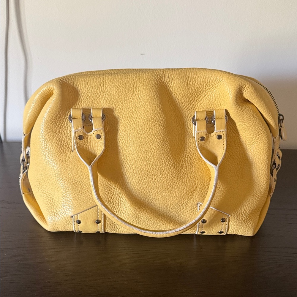 Cole Haan Yellow Leather Satchel